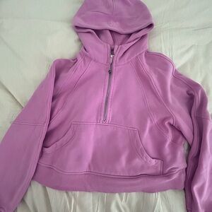 lululemon athletica Pink/Purple Scuba Half Zip Hoodie